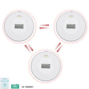 Wireless smoke and carbon monoxide combo